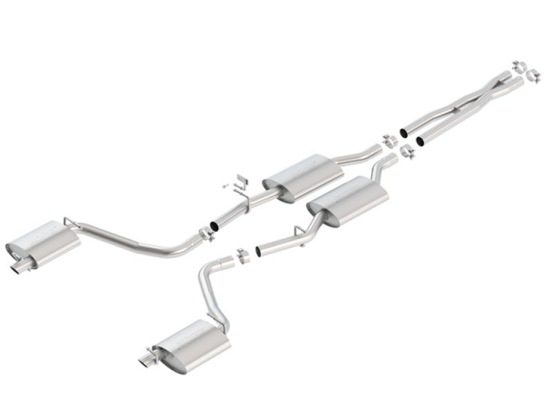 Borla 15-16 Dodge Charger 3.6L V6 S-Type Cat Back Exhaust (Uses Factory Valence) - My Store