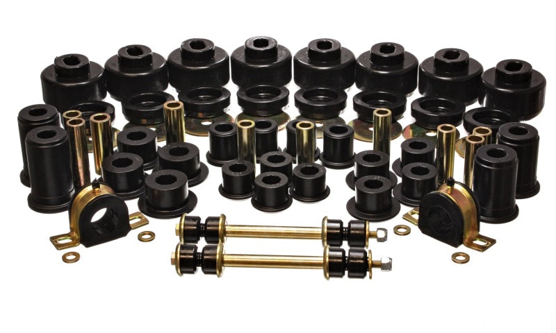 Energy Suspension 99-06 Chevy C1500 New Body Style Silverado 2WD Black Hyper-flex Master Bushing Set - Mammoth Racing -