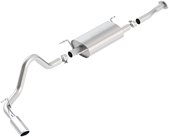 Borla 2016 Toyota Tacoma 3.5L V6 Auto 4DR CC SB S-Type 2.5in Single Left Rear Exit 4in Tip Exhaust - Mammoth Racing -