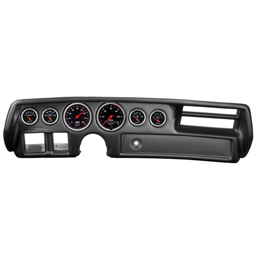 Autometer Designer Black 70-72 Chevelle/ El Camino/ Malibu Dash Kit 6pc Tach/MPH/Fuel/Oil/WTMP/Volt - My Store