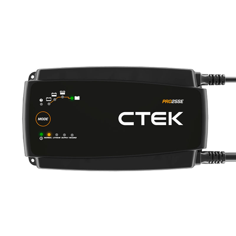 CTEK PRO25SE Battery Charger - 50-60 Hz - 12V - 19.6ft Extended Charging Cable - Mammoth Racing -