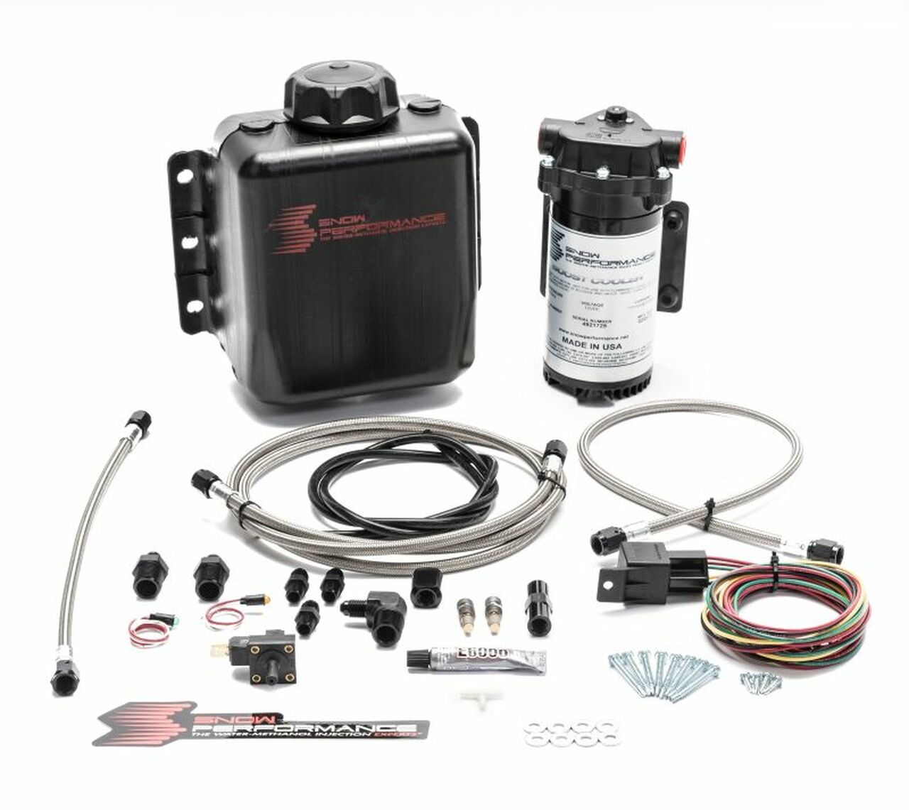 Snow Performance SNO-301-BRD Injection Kit TD (w/SS Braided Line & 4AN Fittings) (Stage 1 Boost Cooler Water-Methanol) - My Store