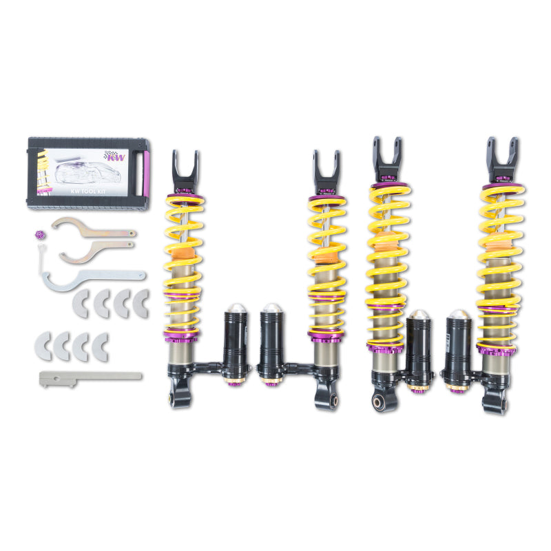 KW Coilover Kit V4 2011+ Lamborghini Aventador Incl. Roadster w/o Electronic Dampers - Mammoth Racing -