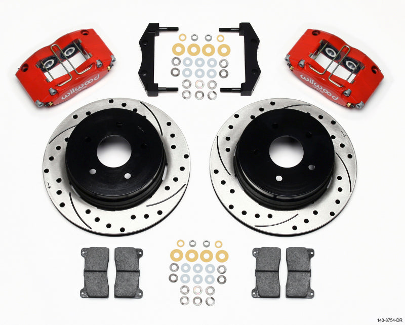 Wilwood Dynapro Radial Rear Kit 12.19in Drilled Red 2004-2006 Pontiac GTO - My Store