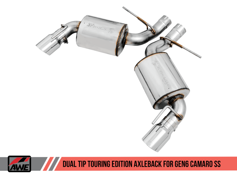 AWE Tuning 16-18 Chevrolet Camaro SS Axle-back Exhaust - Touring Edition (Chrome Silver Tips) - My Store