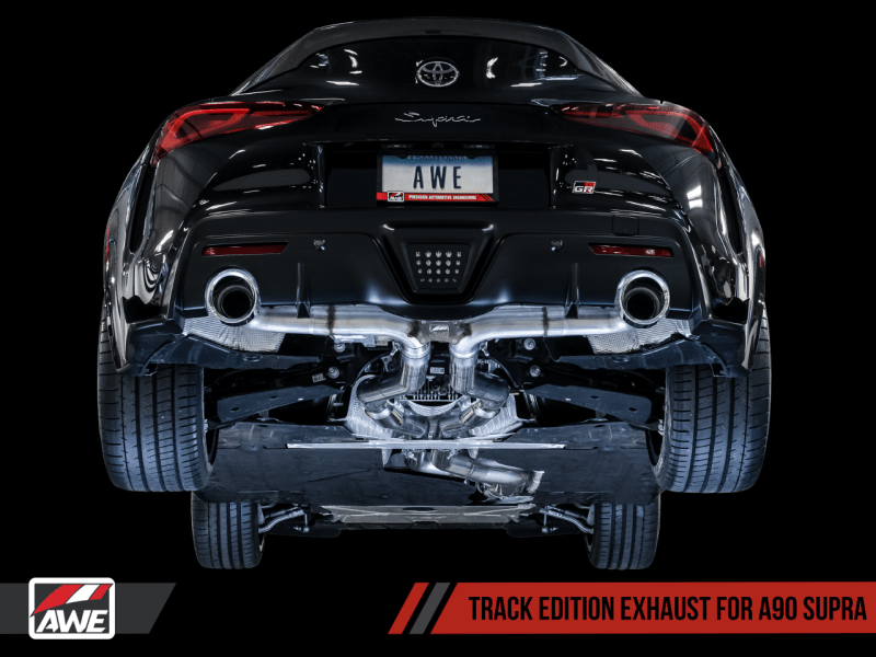 AWE Tuning 2020 Toyota Supra A90 Track Edition Exhaust - 5in Chrome Silver Tips - My Store