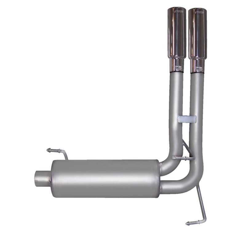 Gibson 04-05 Dodge Ram 1500 SLT 5.7l 2.5in Cat-Back Super Truck Exhaust - Stainless - Mammoth Racing -