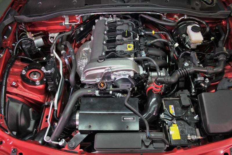 Mishimoto 2016+ Mazda Miata Performance Intake - Wrinkle Black - Mammoth Racing -