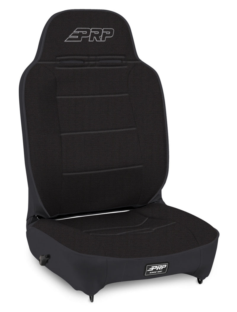 PRP Enduro High Back Reclining Suspension Seat (Driver Side) - All Black - Mammoth Racing -