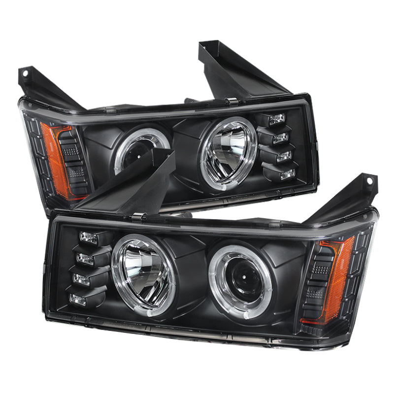 Spyder Chevy Colorado 04-12 Projector Headlights Halogen- LED Halo Blk PRO-YD-CCO04-HL-BK - Mammoth Racing -