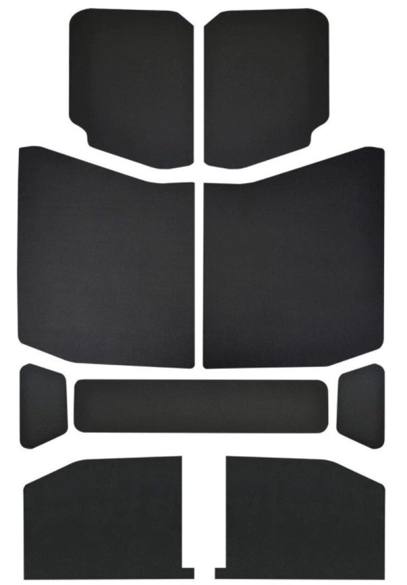 DEI 2018-Up Jeep Wrangler JL 4-Door Leather Look Headliner 9-pc - Black - Mammoth Racing -