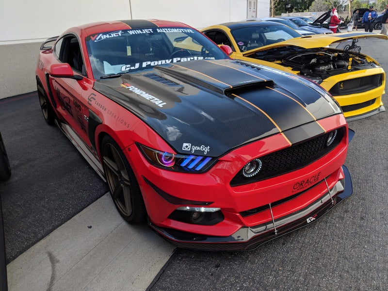 Oracle 15-17 Ford Mustang V6/GT/Shelby Dynamic DRL Upgrade w/ Halo Kit - ColorSHIFT - Dynamic - Mammoth Racing -