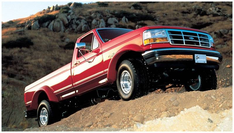 Bushwacker 92-96 Ford F-150 Styleside Extend-A-Fender Style Flares 4pc 81.0/96.0in Bed - Black - Mammoth Racing -
