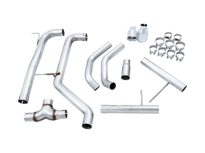 AWE Tuning 18-21 Volkswagen Jetta GLI Mk7 Track Edition Exhaust - Chrome Silver Tips (Fits OEM DP) - My Store