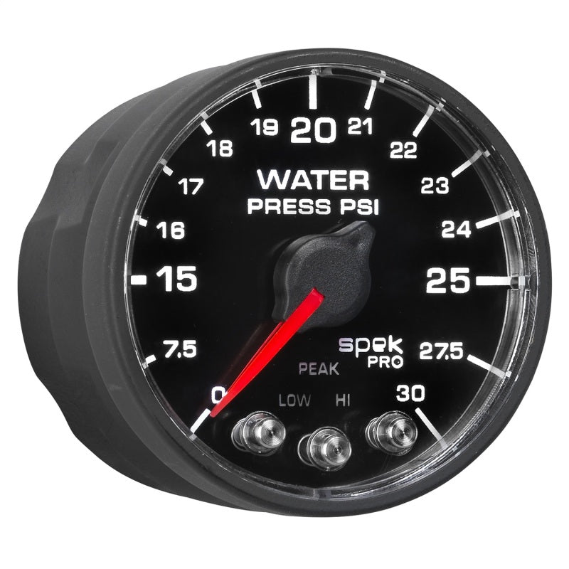 Autometer Spek-Pro - Nascar 2-1/16in Water Press 0- 30 psi Bfb - My Store