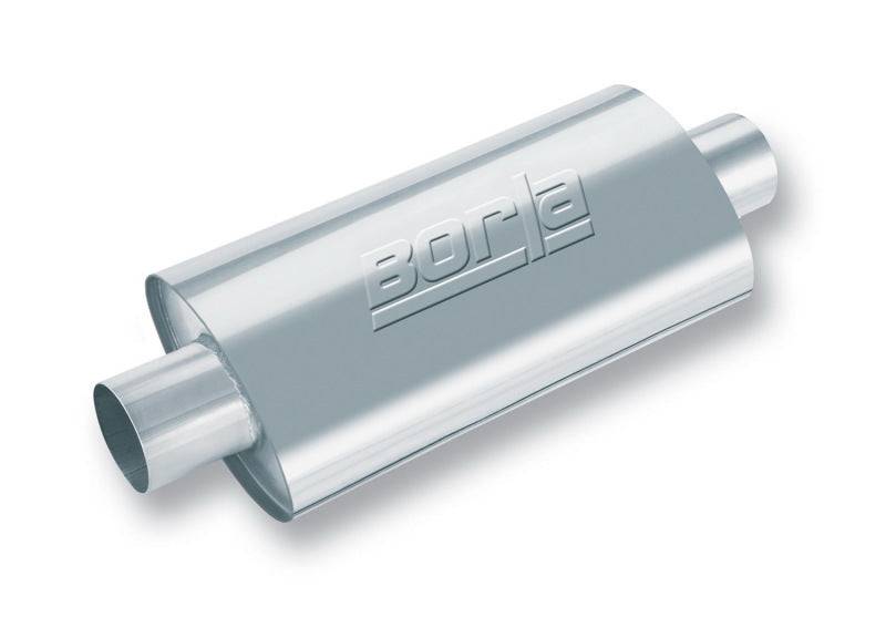 Borla XR-1 Racing Sportsman 2 1/2 inch Outlet / 2 1/2 inch Inlet 16in Case Oval Muffler - Mammoth Racing -