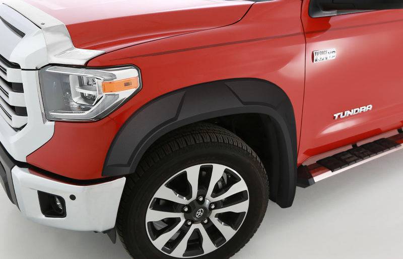 Bushwacker 14-19 Toyota Tundra w/ 66.7in Bed DRT Style Flares 4pc - Black - Mammoth Racing -