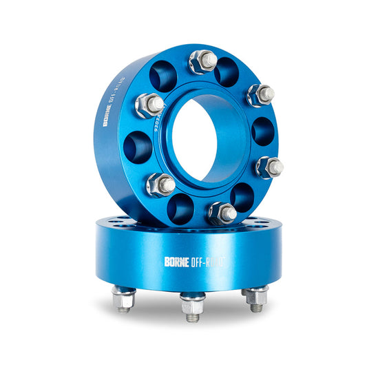 Mishimoto Borne Off-Road Wheel Spacers - 6x139.7 - 93.1 - 50mm - M12 - Blue - Mammoth Racing -