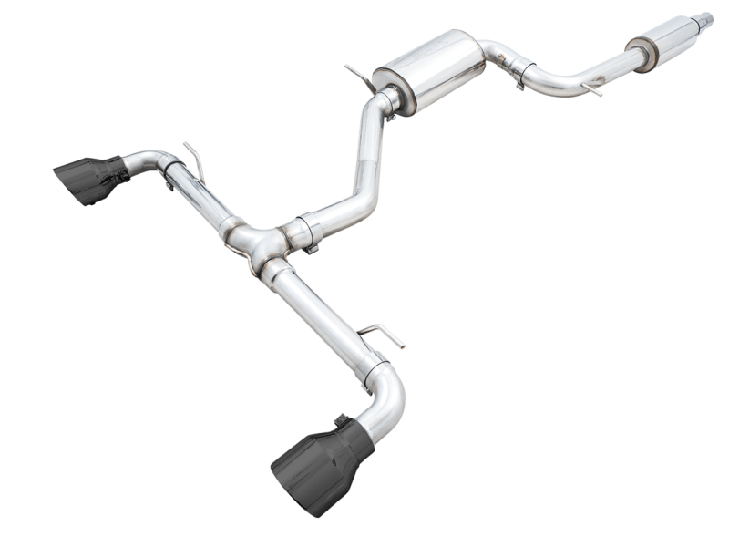 AWE 2022 VW GTI MK8 Touring Edition Exhaust - Diamond Black Tips - My Store