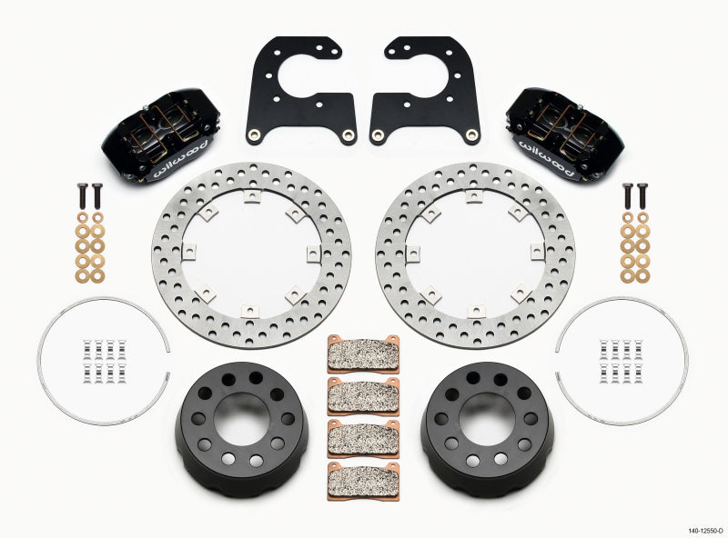 Wilwood Dynapro Lug Mount Single Rear Dynamic Kit SA Drilled 58-64 Olds/Pont .690in Studs - Mammoth Racing -