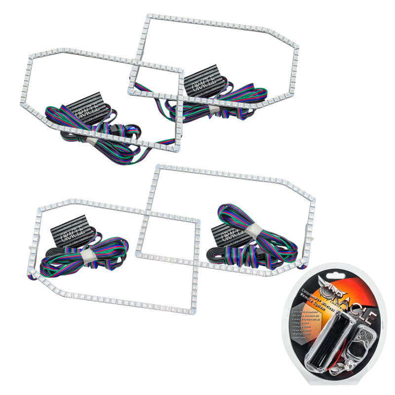 Oracle Chevrolet Silverado 14-15 Halo Kit Non-Projector Style - ColorSHIFT - Mammoth Racing -