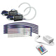 Oracle 18-21 Ford Mustang DRL Upgrade w/ Halo Kit - ColorSHIFT w/ Simple Controller - Mammoth Racing -