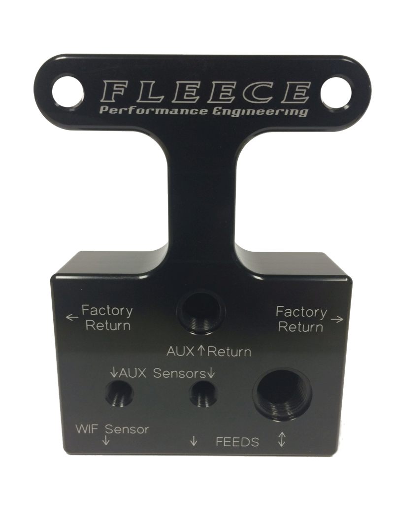 Fleece Performance 07.5-09 Dodge 6.7L Cummins 3rd Gen Fuel Distribution Block - Mammoth Racing -