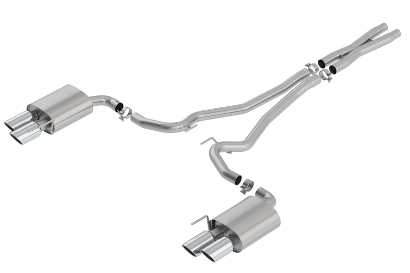 Borla S-Type Cat Back 18-20 Ford Mustang GT Convertible 2.5in pipe 4in tip - My Store