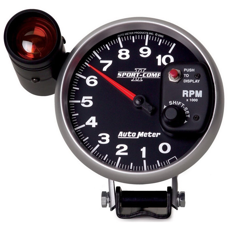 Autometer Sport-Comp II 5 inch 0-10000 RPM Pedestal Mount Tachometer Shift-Lite - My Store