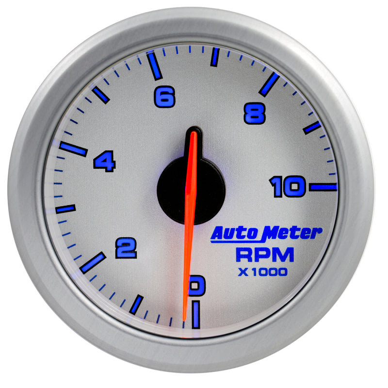 Autometer Airdrive 2-1/6in Tachometer Gauge 0-10k RMP - Silver - My Store