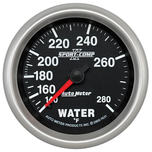 Autometer Sport-Comp II 2-5/8in 140-280 Deg Mechanical Water Temp Gauge - My Store