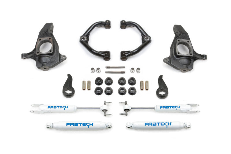 Fabtech 11-19 GM C/k2500hd/3500hd 4in Ultimate System w/Uniball UCA & Perf. Shocks - Mammoth Racing -