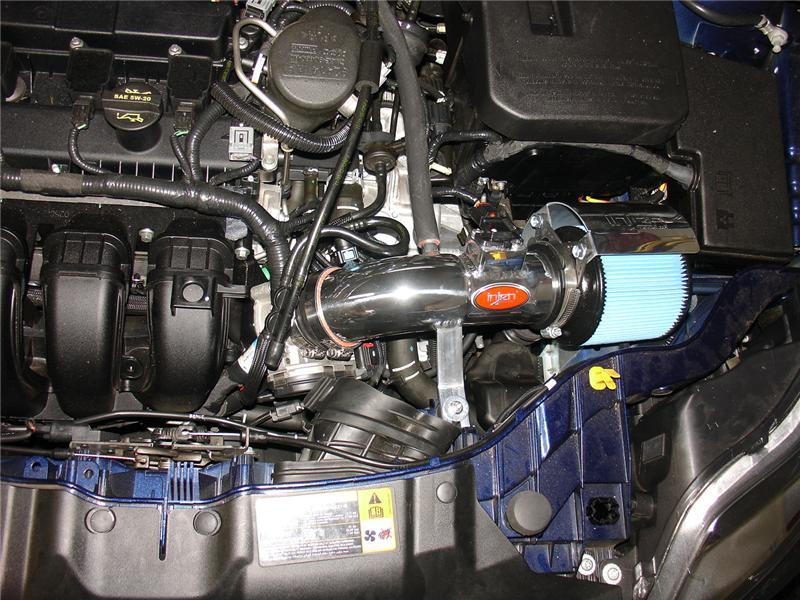 Injen 12 Ford Focus 2.0L 4cyl Polished Air Intake w/MR Tech, Web Nano-Fiber Dry Filter & Heat Shield - Mammoth Racing -