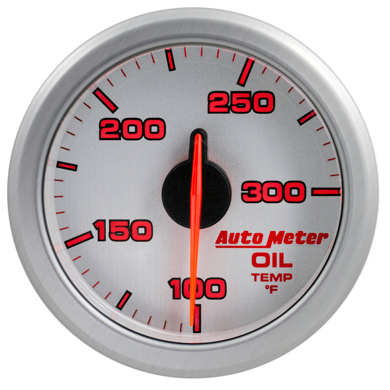 Autometer Airdrive 2-1/6in Oil Temp Gauge 100-300 Degrees F - Silver - My Store