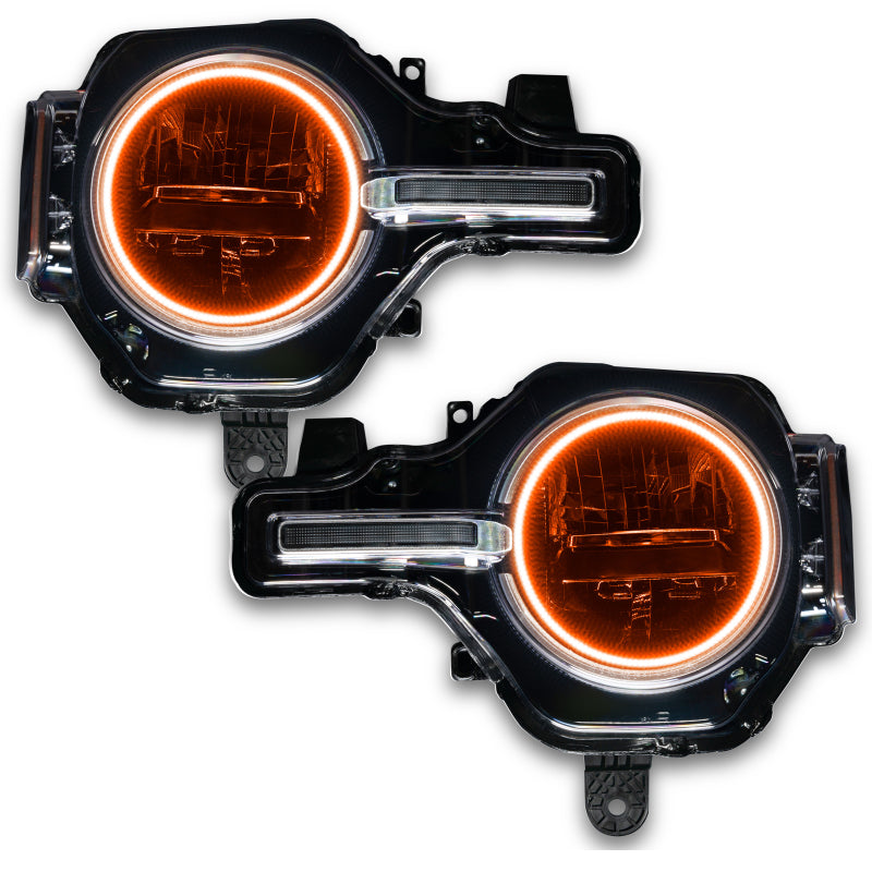 Oracle 2021 Ford Bronco Base Headlight LED Halo Kit - ColorSHIFT - w/ 2.0 Controller - Mammoth Racing -