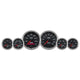 Autometer Pro-Cycle Gauge Kit 6 Pc. Kit 3 3/8in & 2 1/16in Bagger Black - My Store