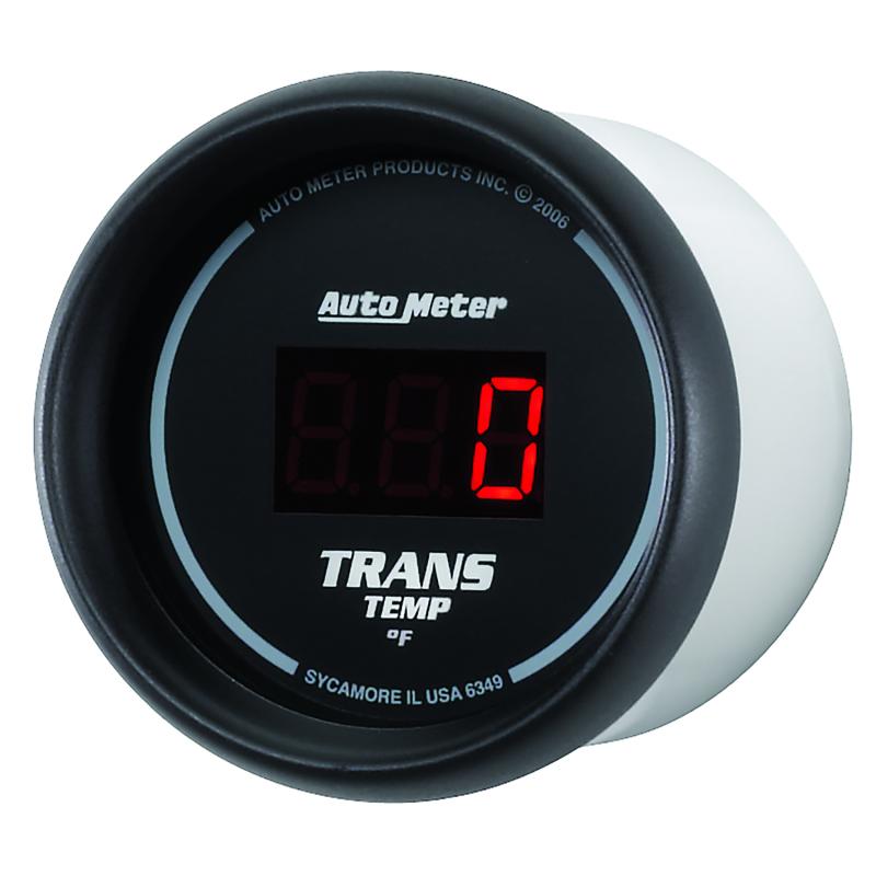 Autometer Z Series 52mm Black Digital 0-300 Deg F Transmission Temperature Gauge - My Store
