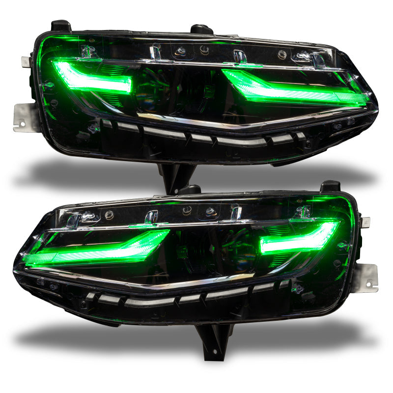 Oracle 19-21 Chevy Camaro LS/LT RGB+A Headlight DRL Upgrade Kit - ColorSHIFT w/o Controller - Mammoth Racing -