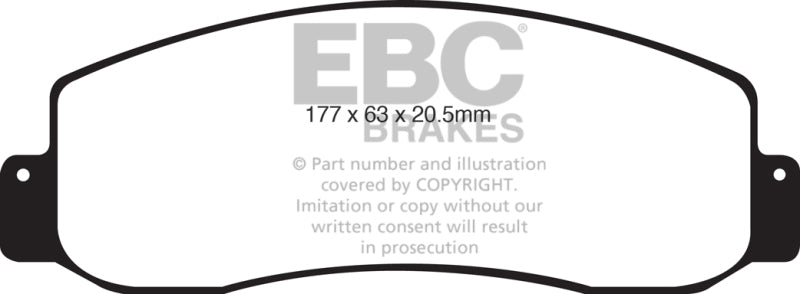 EBC 05-07 Ford F250 (inc Super Duty) 5.4 (2WD) Extra Duty Front Brake Pads - My Store