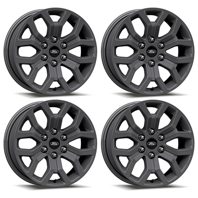 Ford Racing 15-22 F-150 18x7.5in Matte Gray Wheel Kit - Mammoth Racing -