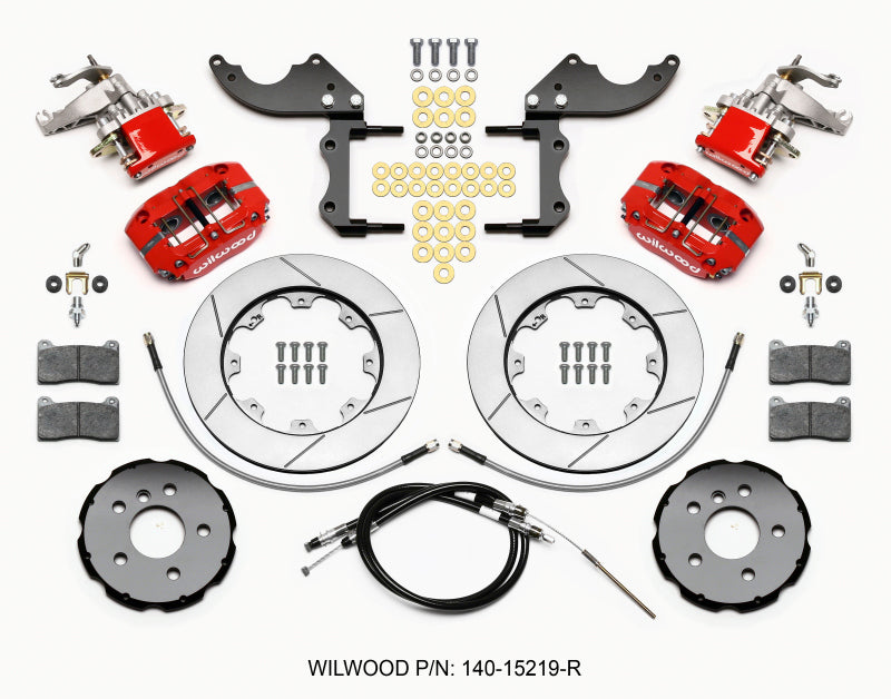Wilwood Dynapro Radial4 / MC4 Rear Kit 12.19 Red 2014-2015 Mini Cooper w/Lines & Cables - My Store