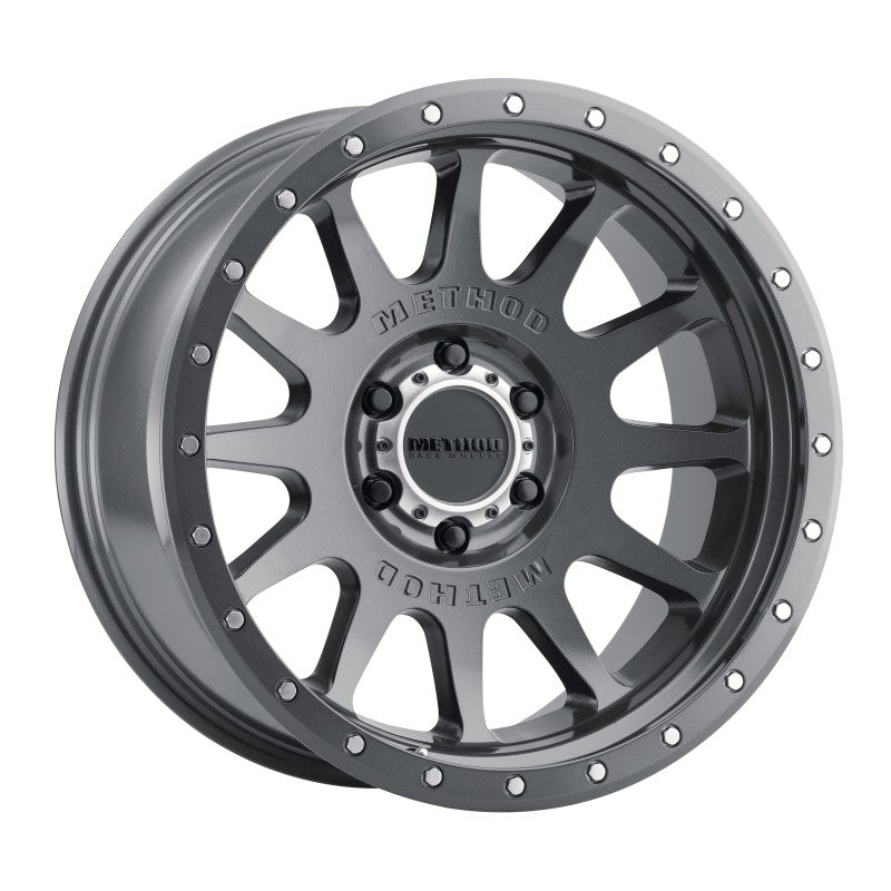 Method Mr605 NV 20x10 -24mm Offset 6x5.5 106.25mm CB Gloss Titanium Wheel - Mammoth Racing -