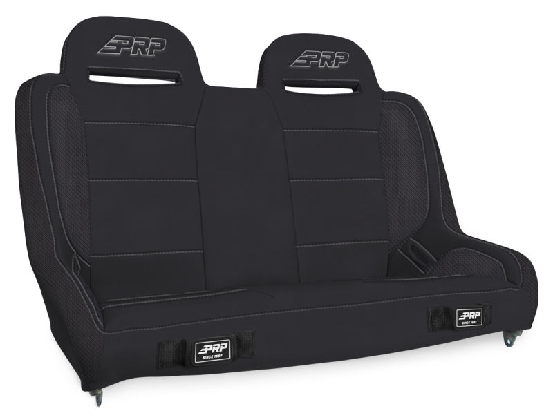 PRP Jeep Wrangler Jku/jlu Elite Series Rear Bench- Black Vinyl - Mammoth Racing -