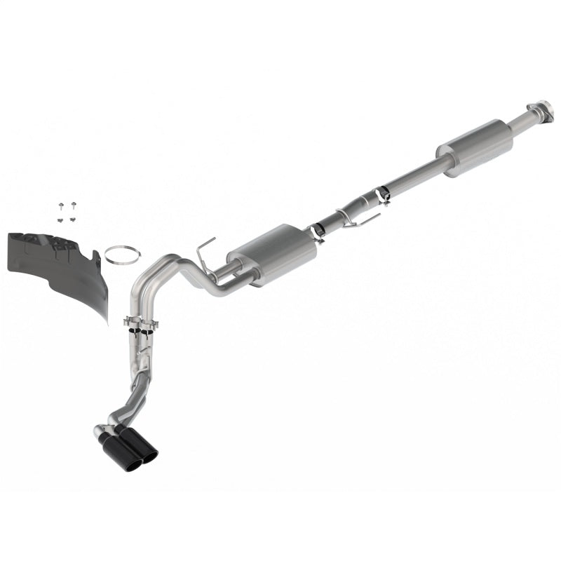 Ford Racing 21-22 F-150 2.7L/3.5L/5.0L Side Exit Sport Exhaust - Black Tips - Mammoth Racing -