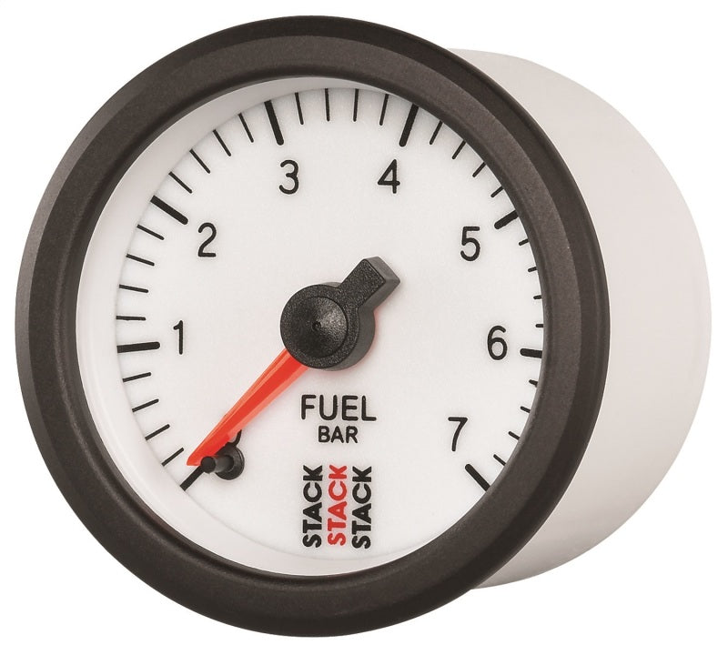 Autometer Stack 52mm 0-7 Bar M10 Male Pro Stepper Motor Fuel Pressure Gauge - White - My Store