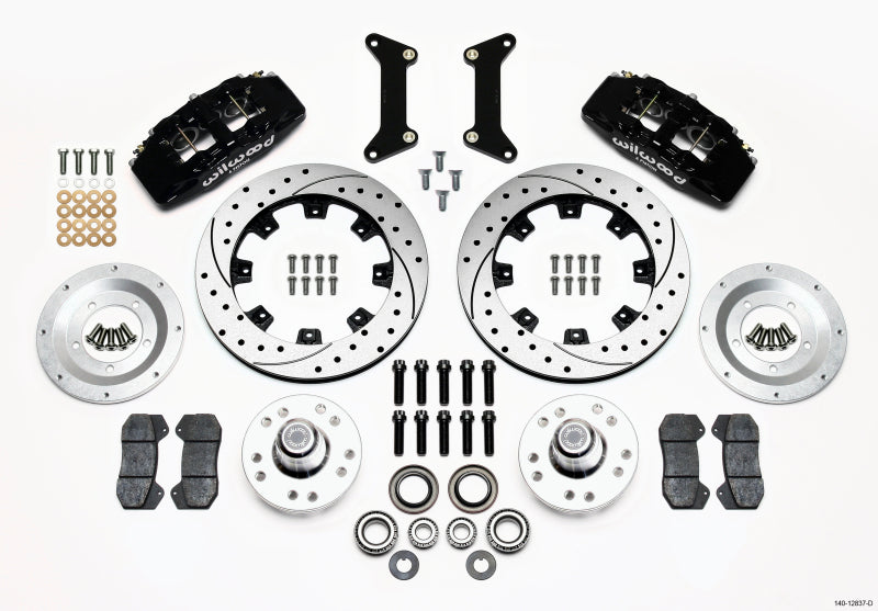 Wilwood Dynapro 6 Front Hub Kit 12.19in Drilled 79-87 GM G Body - Mammoth Racing -