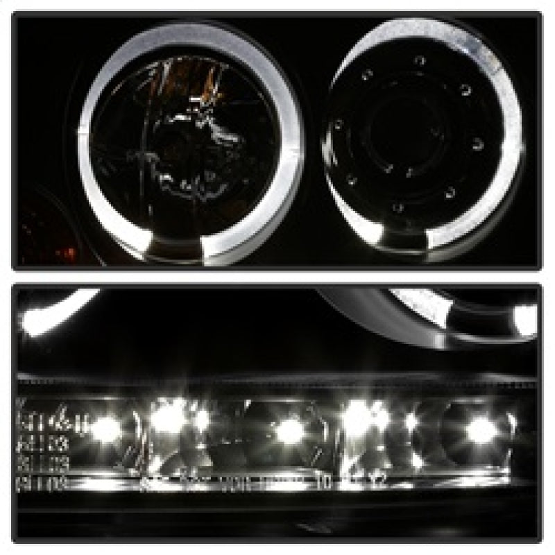 Spyder Volkswagen GTI 06-09/Jetta 06-09 Halogen Model Only - LED Halo DRL Black PRO-YD-VG06-HL-BK - Mammoth Racing -