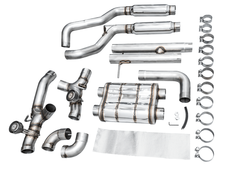 AWE 21+ Wrangler 392 Switchpath Cat-Back Exhaust- Quad BashGuards - My Store