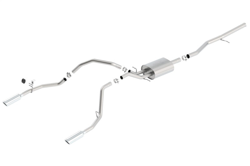 Borla 14 Silv/Sierra 1500 5.3L AT/MT Crew Cab STD Bed ATAK Cat-Back Exhaust - My Store
