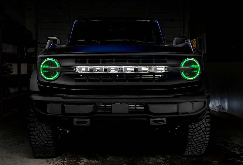 Oracle 2021 Ford Bronco DRL Upgrade w/ Halo Kit - ColorSHIFT w/ BC1 Controller - Mammoth Racing -